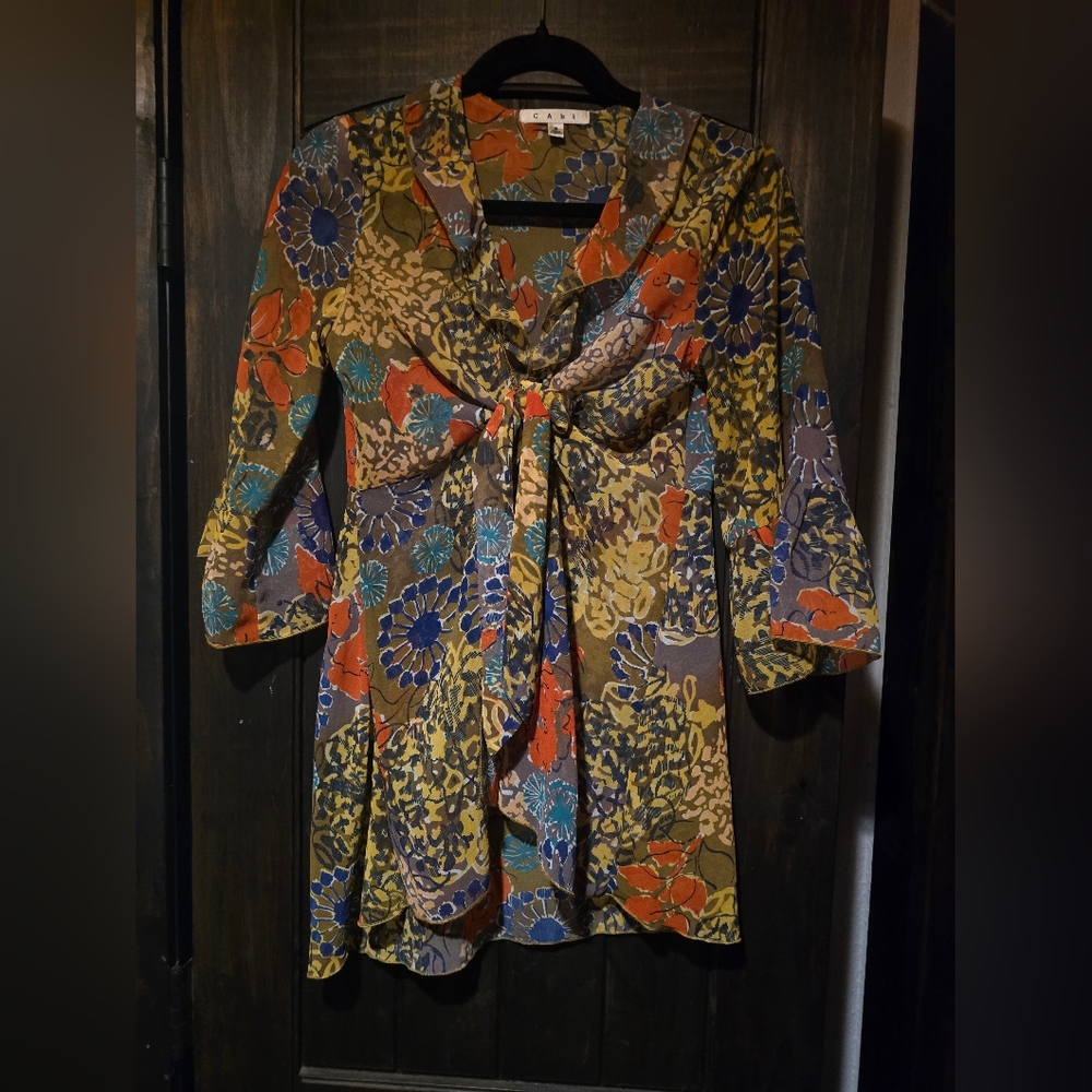 CAbi Classy Colorful Floral Women's Blouse